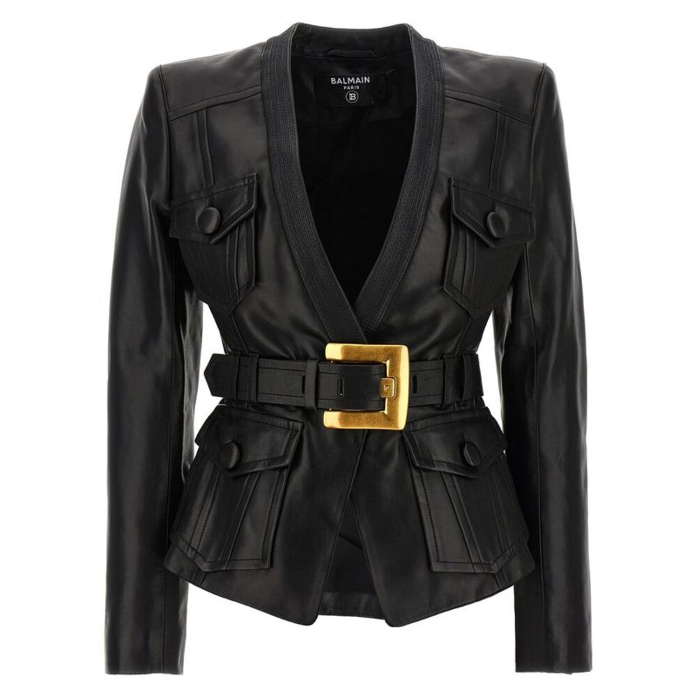 Balmain Women's Leather Jacket